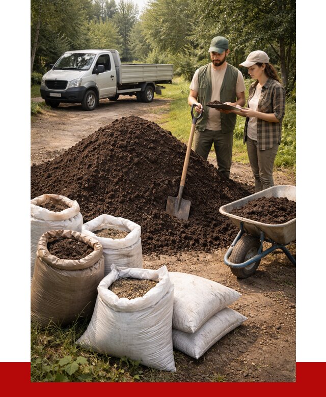 Купить грунт с доставкой в Североуральске от 4635 р. за м3 | ПРОНЕРУДСву