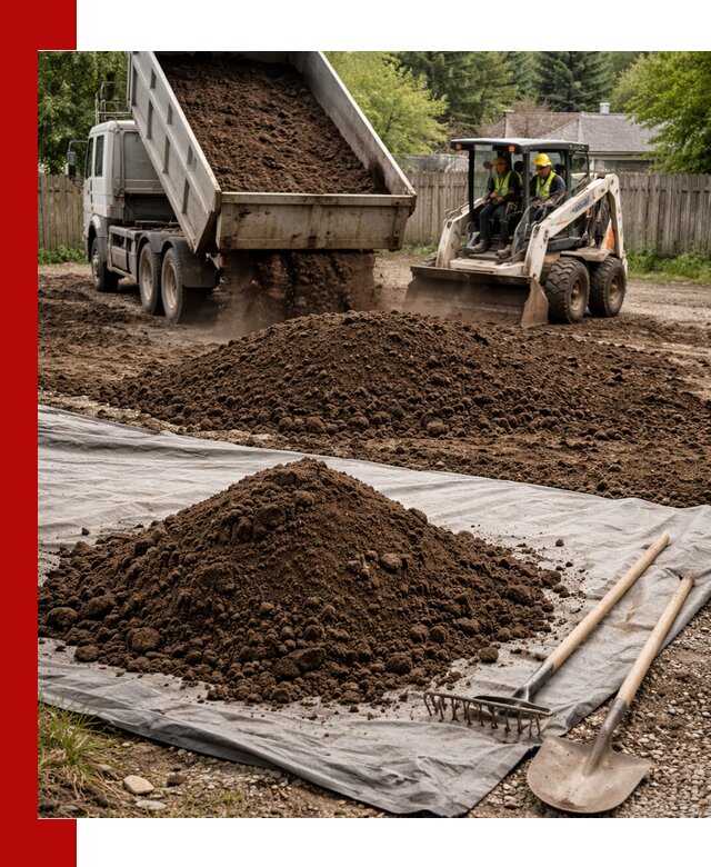 Грунт для отсыпки участка с доставкой в Североуральске