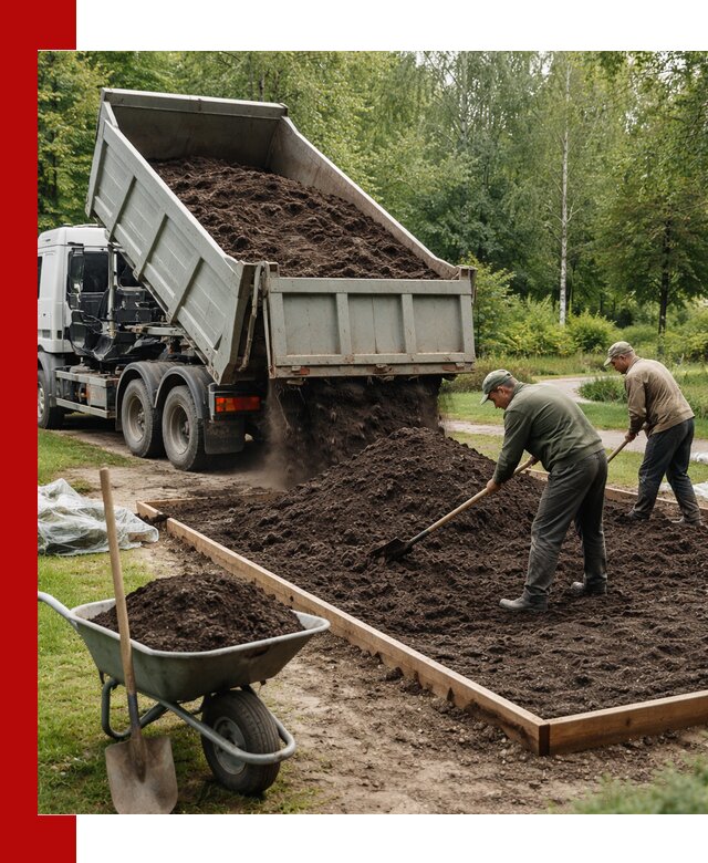 Доставка грунта для озеленения и благоустройства в Североуральске