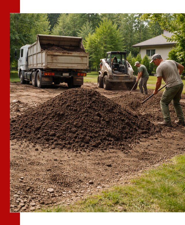 Доставка и укладка грунта для газона в Североуральске