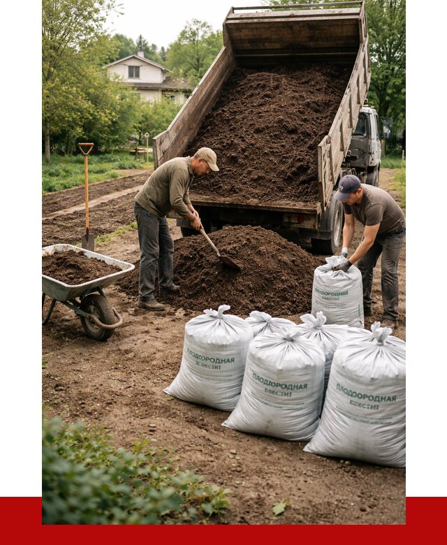 Плодородная смесь в Североуральске от 4326 р./куб с доставкой | ПРОНЕРУДСву