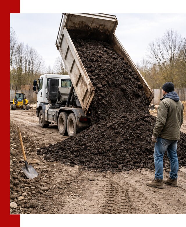 Доставка чернозема навалом в Североуральске быстро и выгодно