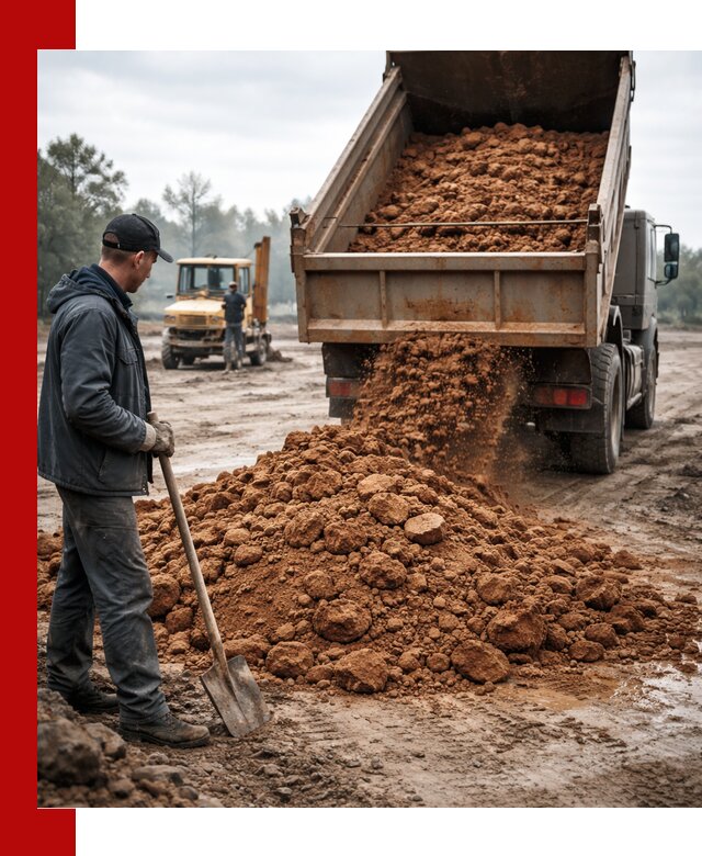 Глина для засыпки в Североуральске с доставкой самосвалами