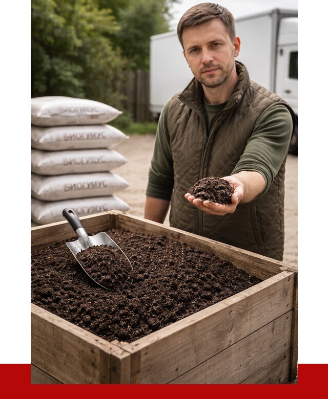 Купить биогумус в Североуральске с доставкой от 8756 р. за куб | ПРОНЕРУДСву