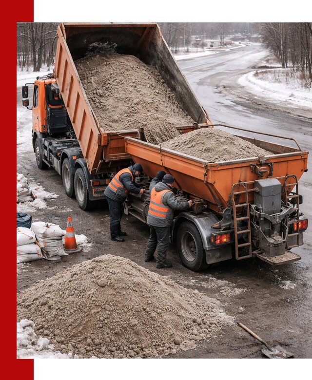 Поставка и вывоз пескосоля в Североуральске оптом и в розницу