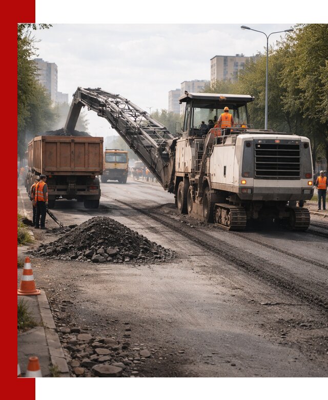 Фрезерованный асфальт в Североуральске — удаление и вывоз старого покрытия