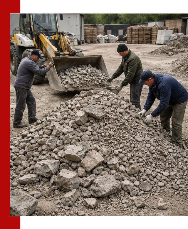 Демонтаж и вывоз бой бетона в Североуральске
