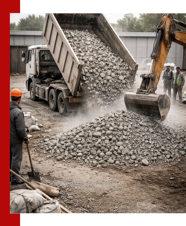 Доставка дробленого бетона в Североуральске оптом и в розницу