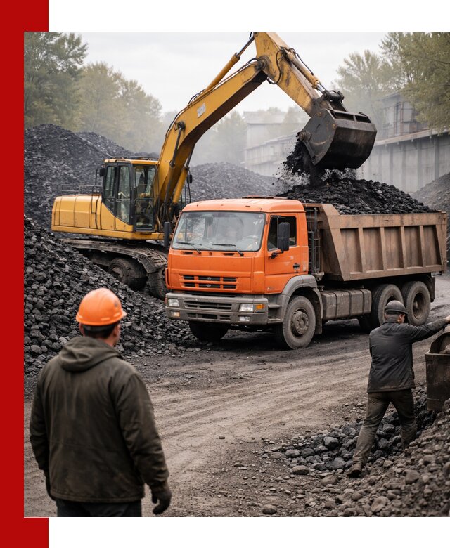 Доставка угля автотранспортом в Североуральске быстро и выгодно