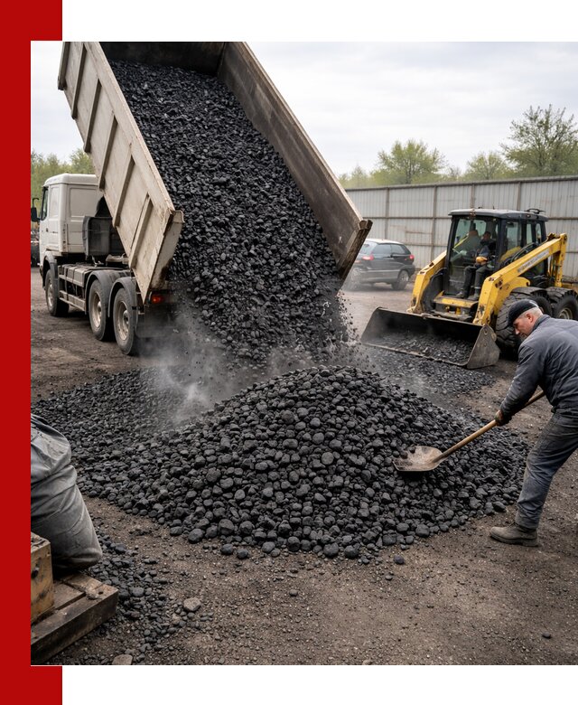 Доставка угля орех в Североуральске оптом и в розницу