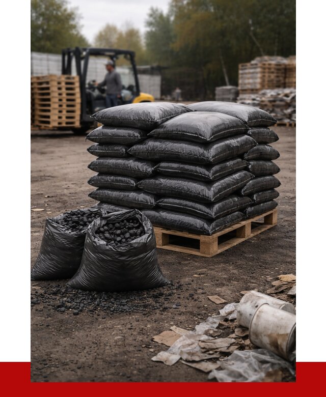 Купить уголь в мешках с доставкой в Североуральске от 7726 р. | ПРОНЕРУДСву