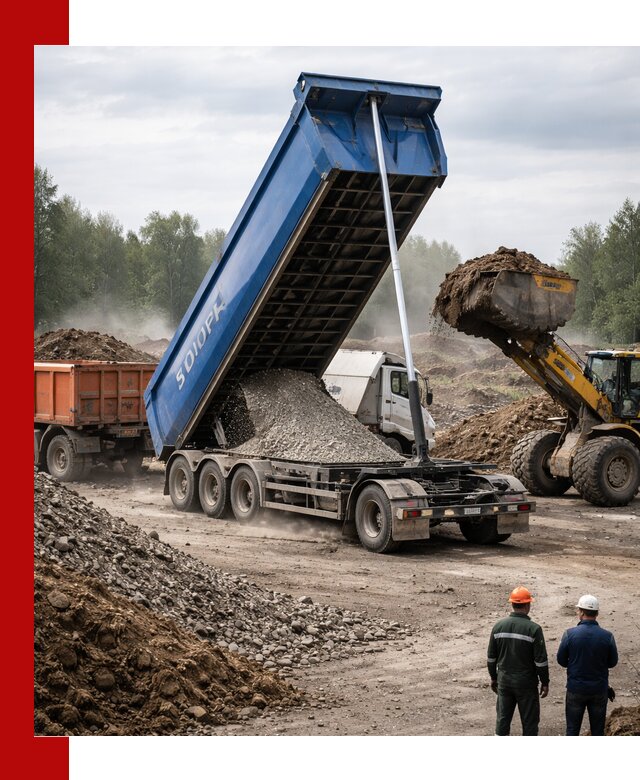 Аренда тонар 40 тонн в Североуральске с доставкой материалов