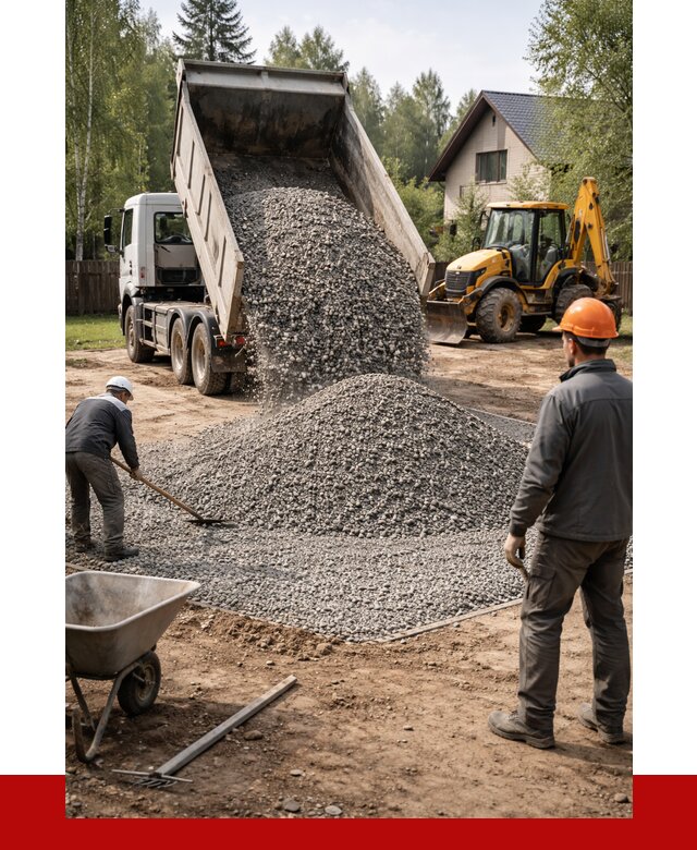 Отсыпка участка щебнем в Североуральске от 6696 р. ПРОНЕРУДСву