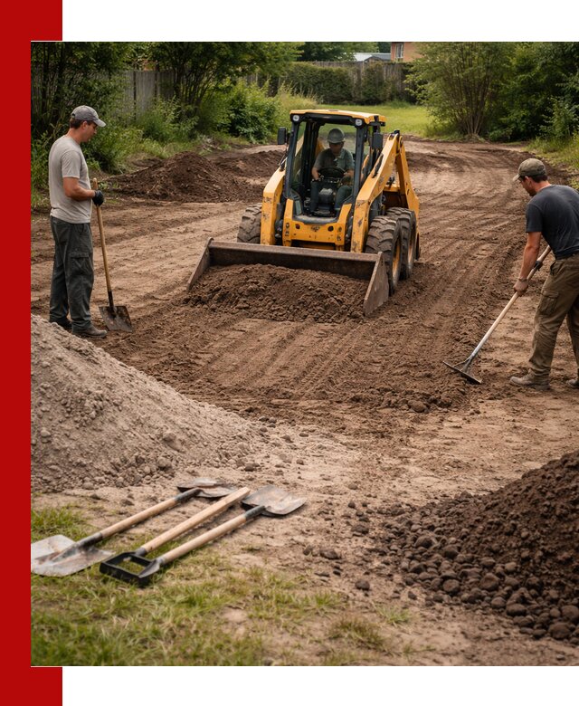 Планировка участка грунтом с вывозом и доставкой в Североуральске