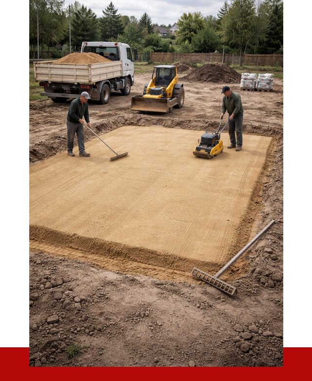 Устройство песчаной подушки в Североуральске от 4635 р. ПРОНЕРУДСву