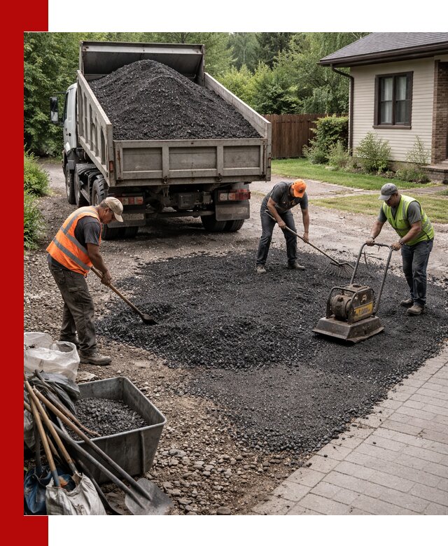 Асфальтовая крошка для двора с доставкой в Североуральске